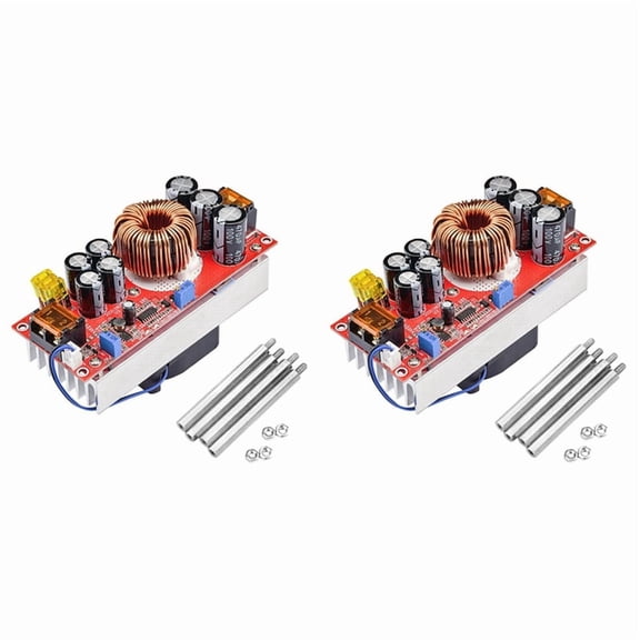 Rollbacks & More 2X 1800W DC-DC Boost Converter 40A Adjustable Voltage 10-60V to 12-90V for High Power Applications