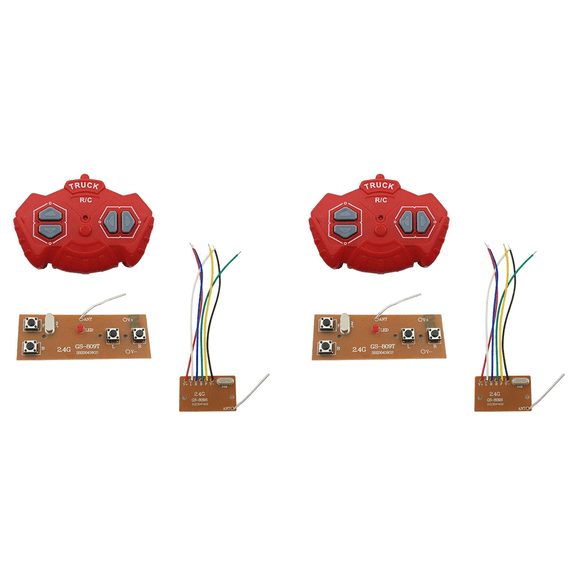 Rollbacks & More 2X 2.4G Four-Way Remote Control Module 4CH RC Transmitter Receiver Circuit Board Accessories