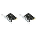 thumbnail image 1 of Rollbacks & More 2X 4 Port USB 3.0 PCI-E Expansion Card PCI Express PCIe HUB Adapter 4-Port USB3.0 Controller, 1 of 6