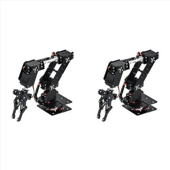 Rollbacks & More 2X 6DOF Robot Mechanical Arm Clamp Claw Kit DOF Manipulator Industrial Grade for Robotics