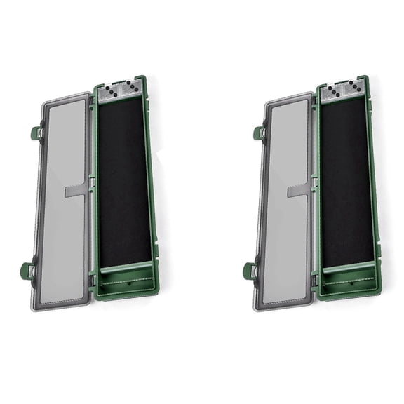 Rollbacks & More 2X Carp Rig Box with Fish Hook, Fishing Storage Box, Board Pins Container for