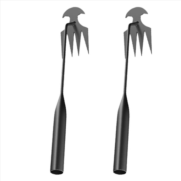 Rollbacks & More 2X Garden Weed Pulling Tool, Weeding Artifact Uprooting 4 Teeth Manganese Steel Hand