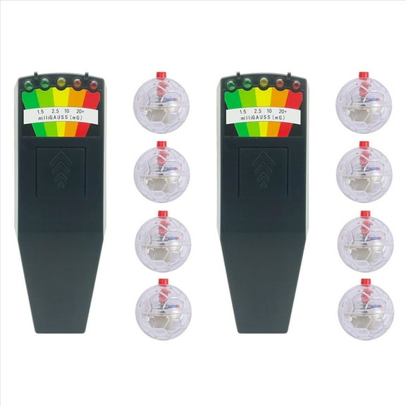 Rollbacks & More 2X Ghost Equipment Kit, EMF Meter and 4 Pcs Motion Light Up Cat Balls, Emf Detector
