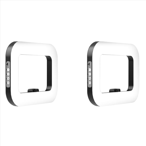 Rollbacks & More 2X Handheld Ring LED Rechargeable Fill Light Portable Mobile Phone Live Broadcast Photography Desktop Selfie