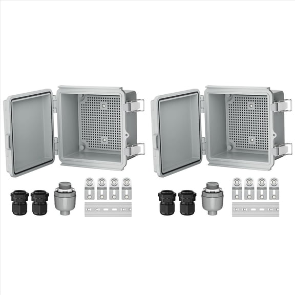 Rollbacks & More 2X Outdoor Electrical Box IP67 Waterproof Distribution Hinge Power Junction