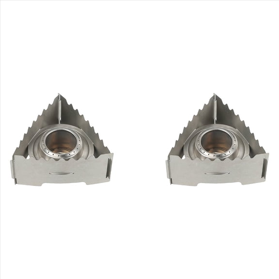 Rollbacks & More 2X Portable Mini Alcohol Stove Crosses Stand Rack Burner for Outdoor Camp Hike Backpacking Cooking B