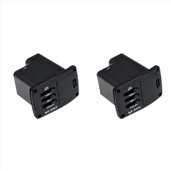 Rollbacks & More 2X Uk-2000 Spiral Piezo Cable Pickup Eq And Pre Amp for Ukulele(No Battery)