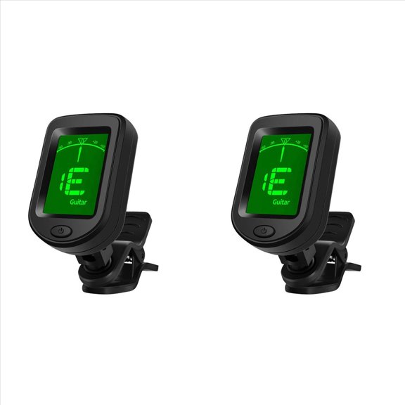 Rollbacks & More 2X Universal Guitar Tuner Ukulele Violin 12 Tone Electronic Musical Instrument Accessories