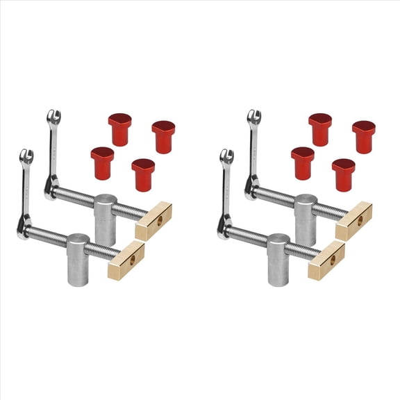 Rollbacks & More 2X Woodworking Bench Dog Clamps with Stop Sets, Clip Clamp Fixture Vise Joinery Carpenter Tools(19mm)