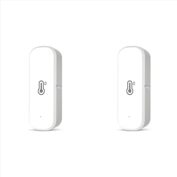 Rollbacks & More 2X ZigBee Humidity and Temperature Sensor Smart Hygrometer Thermometer Remote Monitoring Alerts Home