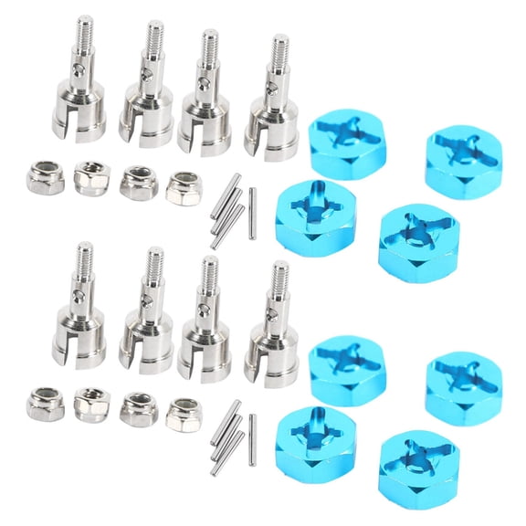 Rollbacks & More 2set Wheel Conversion Set Axle & 12Mm Hex Dive Hub Turn 1/10 on Road for 1/18 A959 A969 A979 A959B A969-B