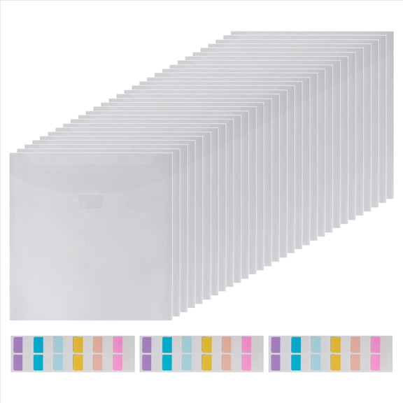 Rollbacks & More 30-Piece Scrapbook Paper Storage Organizer,for 12 x Inch Paper, Vinyl Records, and Cards Stock