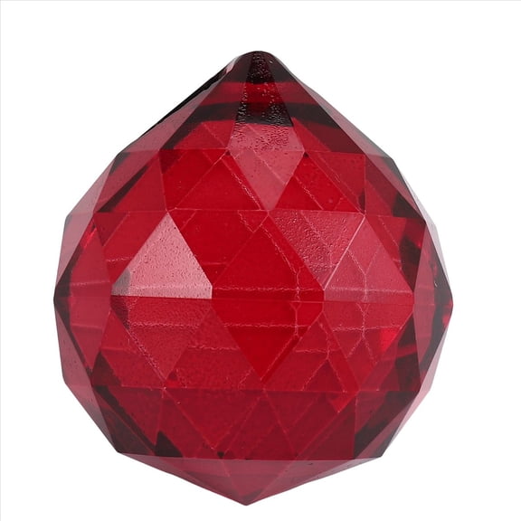 Rollbacks & More 30mm Red Crystal Ball Prisms