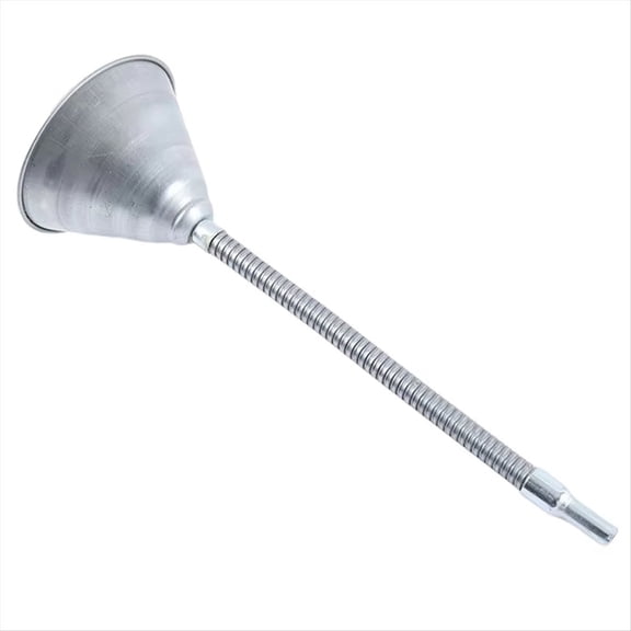 Rollbacks & More 34cm Flexible Metal Petrol Funnel Oil Water Pour Spout Car Van Tools for Engine Oil,Gasoline,Engine Fluids