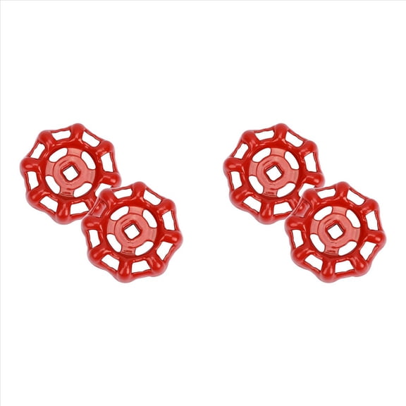 Rollbacks & More 4 Pack Outside Faucet Handles Replacement Wheel Handle Stem Hole Hose Bib Cast Iron Water Spigot