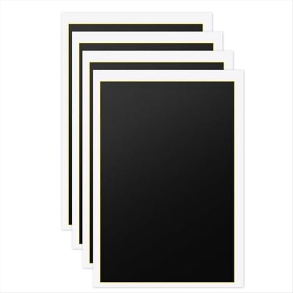 Rollbacks & More 4 Sheets Laser Engraving Marking Paper, 15.35x10.63Inch Color Paper (Black, 39x27cm)
