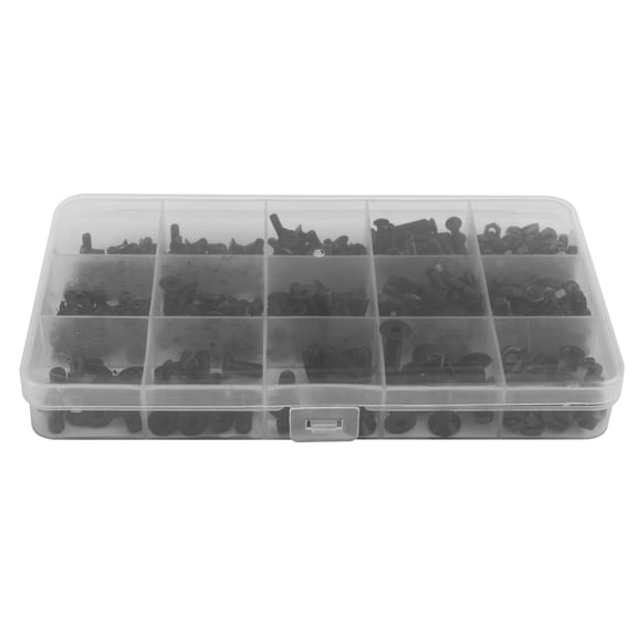 Rollbacks & More 460Pcs M3 M5 Alloy Steel Countersunk Flat Head Hex Socket Cap Screws Nuts Set Assortment Kit Precise Metric Bolts