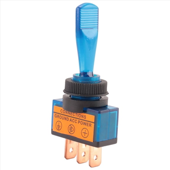 Rollbacks & More 4PC 12V DC 20A LIGHT ILLUMINATED TOGGLE SWITCH CONTROL CAR BOAT DASH SPST ON/OFF