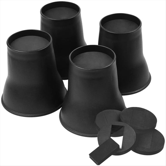 Rollbacks & More 4PCS Bed Risers 6 Inch Heavy Duty Round Furniture for Desk Table Sofa Couch Lifts