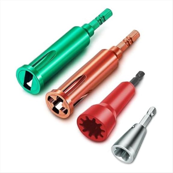 Rollbacks & More 4PCS Wire Twisting Tool,Wire Stripper and Twister,3Way/5Way Stripping Tool Cap
