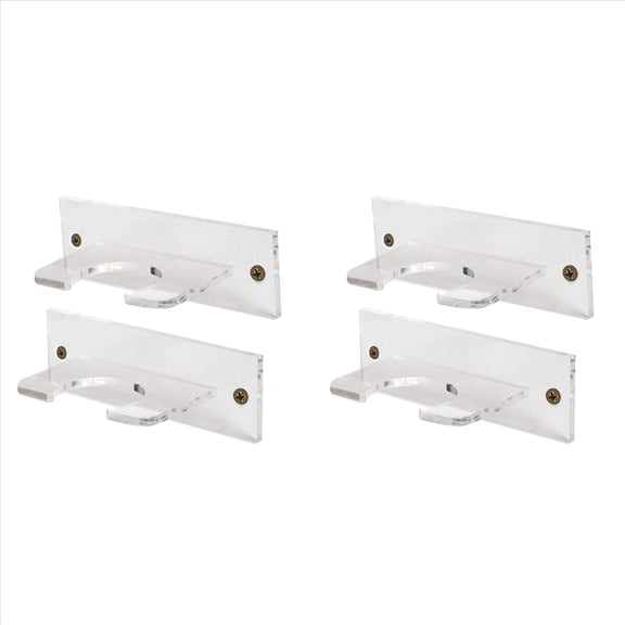 Rollbacks & More 4Pack Baseball Bat Holder for Vertical Display Acrylic Hanger Wall Mount or Softball Rack