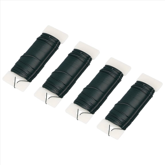 Rollbacks & More 4Pack Floral Wire Flexible Paddle Florist Green for Crafts,Wreaths, Tree,Garland and Flower Arrangement