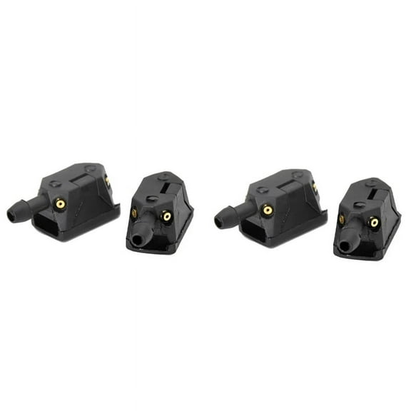 Rollbacks & More 4Pcs Car Windshield Wiper Blade Washer Nozzle Adjustable 4-Way Upgrade Installed on 8mm 9mm Arm Accessories