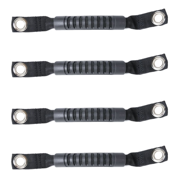 Rollbacks & More 4Pcs Grab Handles Black Rear Seat Safety Padded Roll Bars for JK TJ