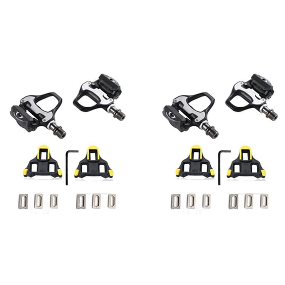 Rollbacks & More 4X Cycling Road Bike Bicycle Self-Locking Pedals for SPD SL Clipless Kit