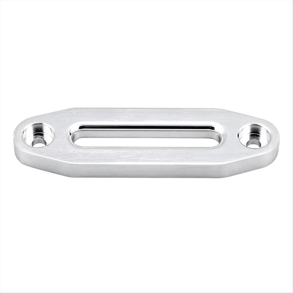 Rollbacks & More 6 Inch 12000 Winch Rope Guide Hawse Aluminum Fairlead Off Road 4WD Silver Wire