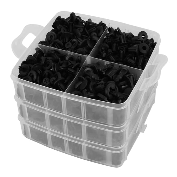 Rollbacks & More 620Pcs Universal Mixed Auto Fastener Car Bumper Clips Retainer Rivet Door Panel For Liner All