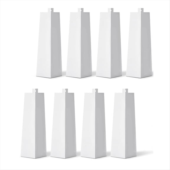 Rollbacks & More 8 Pcs Aluminum Siding Corners Outside White Corner Caps Smooth Trim Metal Nails
