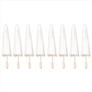 Rollbacks & More 8PCS Paper Parasol Wedding Umbrella Party Favor 40cm Bamboo Umbrellas for Bridal Shower Centerpieces Photo Props