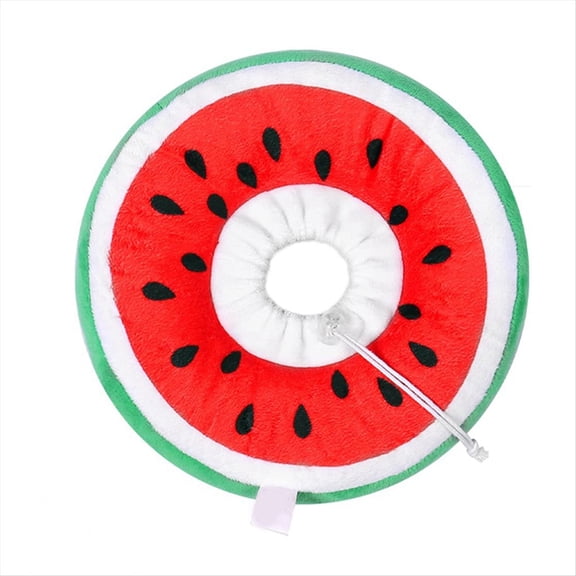 Rollbacks & More Adjustable Cat Cone Collar Soft, Cute Cats Recovery Collar, Cones After Surgery for Kittens Watermelon Small