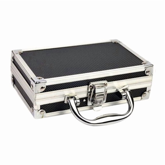 Rollbacks & More Aluminum Alloy Toolbox Accessories Storage Box Practical Suitcase Portable Handle Small