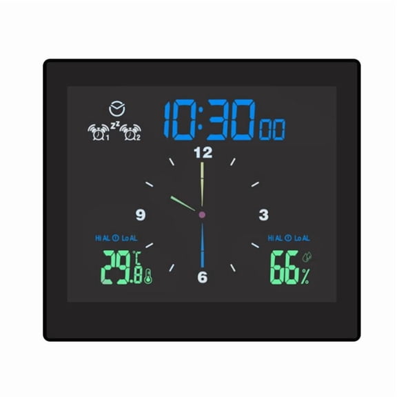 Rollbacks & More Bathroom Waterproof Wall Clock Shower Clocks Timer Digital Electronic Kitchen Washroom Time Black