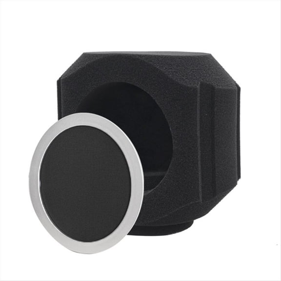 Rollbacks & More C5 Microphone Wind Shield Acoustic Filter Professional Condenser Mic Studio Sponge Soundproof Protection Cover C