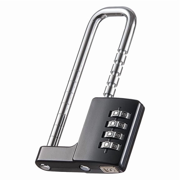 Rollbacks & More Cabinet Lock,Combination Padlock,Stainless Steel Gym Locker Lock Code Long Adjustable Shackle for School,Gym Black