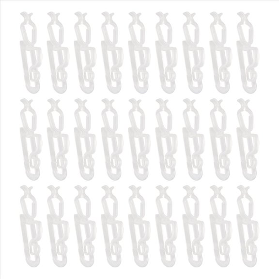 Rollbacks & More Christmas Light Clips 100Pack, Universal Gutter and Shingle Clip Hooks for Hanging C7, C9 Lights
