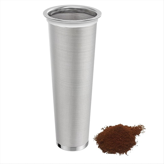 Rollbacks & More Cold Brew Coffee Filter for 32OZ Glass MasonJar Pitcher - Fine Mesh, 304 Stainless Steel with Sealing Ring