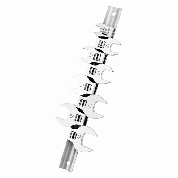 Rollbacks & More Crows Foot Wrench Set, 8 Pcs Crowfoot Set for 3/8Inch Drive, Ratchet and Torque Wrench, Fasteners in Tight Spaces