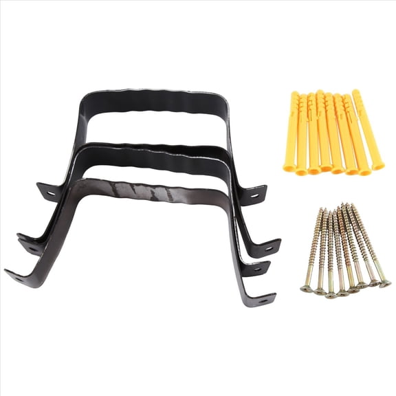 Rollbacks & More Downspout Adapter Gutter Strap 3X4 Leader (4 Pack) (Brown)