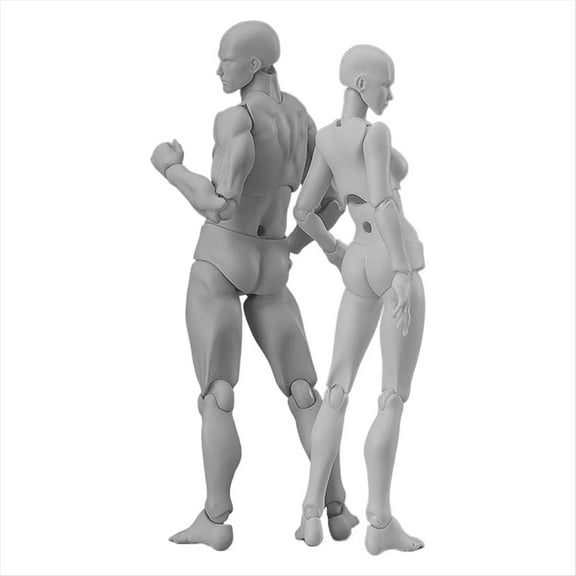 Rollbacks & More Drawing Figures for Artists, Action Figure Model Jointed Small Model, Stop Motion Sketching B