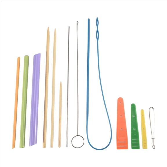 Rollbacks & More Fabric Tube Turning and Threading Tool Set Includes Drawstring Threader,Drawstring Threader Sewing Loop Kit