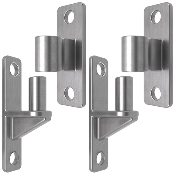 Rollbacks & More Gate Hinges, 304 Stainless Steel Hinge, One-Piece Heavy Duty 5/8 Inch Pin,for Farm Gates,Load-Bearing Up to 600 Lbs