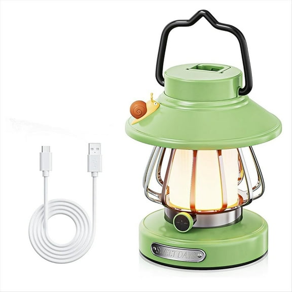 Rollbacks & More Gear Lamp for Kids Set Toddler Flashlight Convenient LED Light Rechargeable Battery Operated Portable Night Green