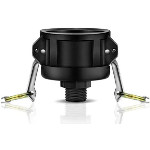 Rollbacks & More IBC Tote Fittings for 275 330 Gallon Tank-2 Inch Cam Lock Fittings-for 3/4 Male Garden Thread Adapter