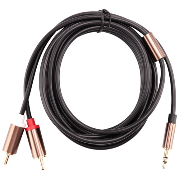 Rollbacks & More Jack 3.5mm to 2 Audio Cable AUX Splitter Stereo Male Adapter Speaker 1m