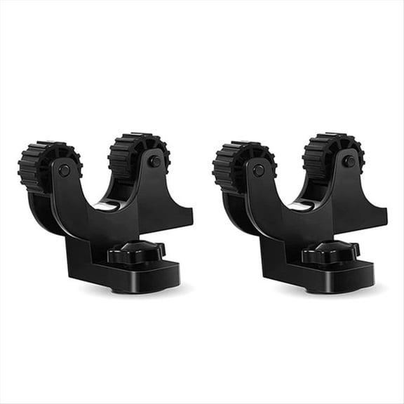 Rollbacks & More Kayak Paddle Holder, 2 Pcs Black Track Mount Holders Plastic Rail Clips Canoe Oar