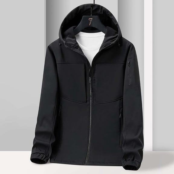 Rollbacks & More LEBONYARD Women&Mens Jackets and Coats Clearance,Men and Women Sprint Coat Thin Style Outdoor Ski Suit Hooded Windproof and Coat Long Sleeve Hooded Casual Coat/Jacket Black XL